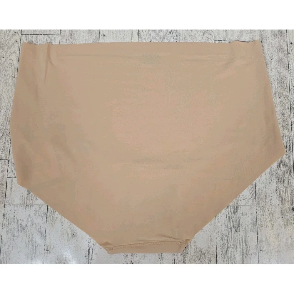 Jockey Brief Panties LARGE Microfiber Stretch Beige Silky Feel Moisture Wicking